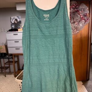 Mossimo Supply Co. Teal Textured Tank Top